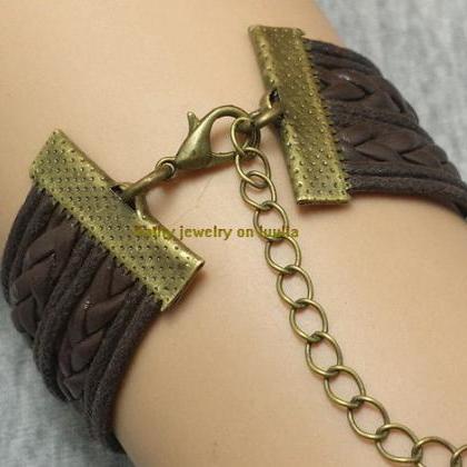 Anchor-love-motto-infinity Bracelet Charm Bracelet..