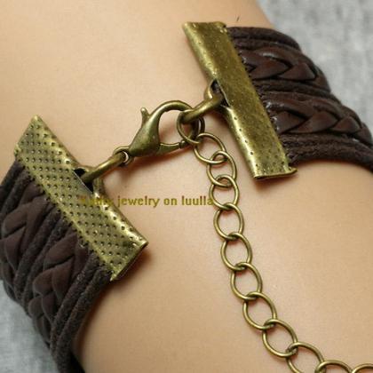 Infinityhope-motto-anchor Bracelet Charm Bracelet..