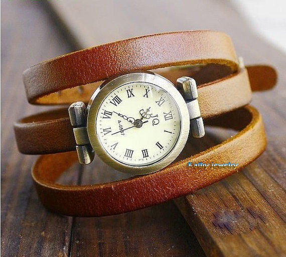 Men And Women Rivets Bracelet Watches, Leather Bracelet Wrist Watches,